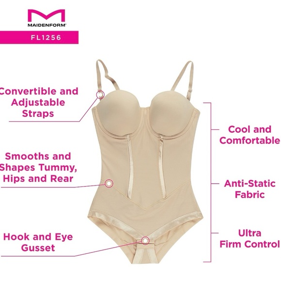 Maidenform® Firm Control Shapewear Easy-Up Strapless Body Shaper 38B NWT - Picture 10 of 11